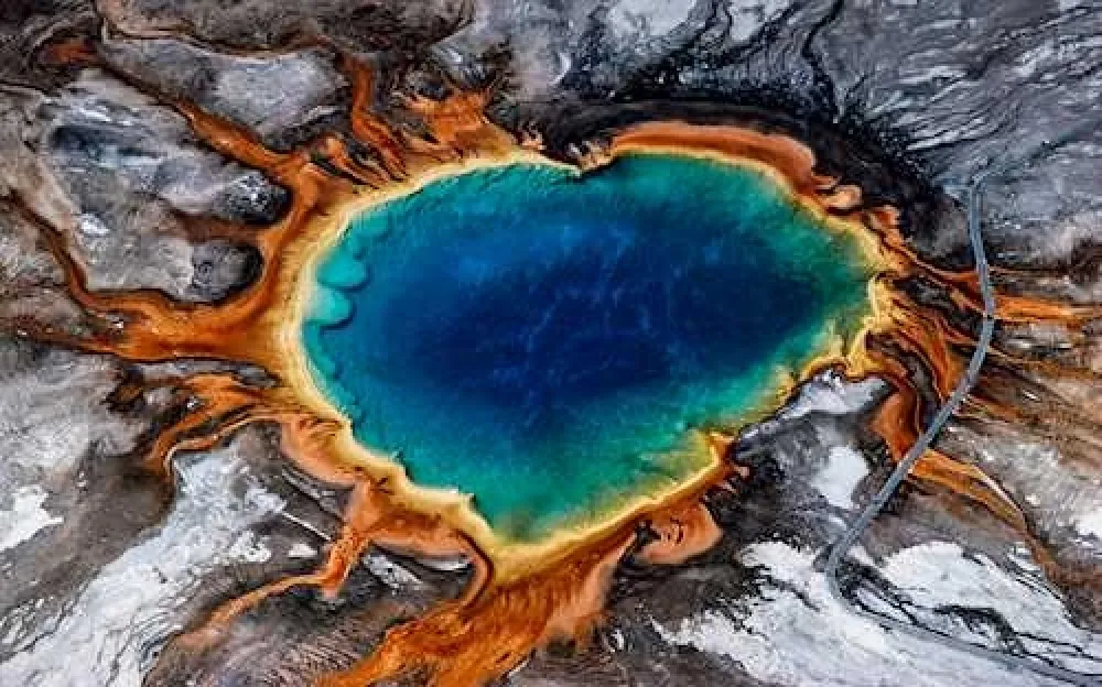 摄影 Gerster - Grand Prismatic Spring, Yellowstone 1982