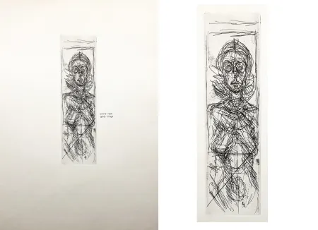 蚀刻版画 Giacometti - 