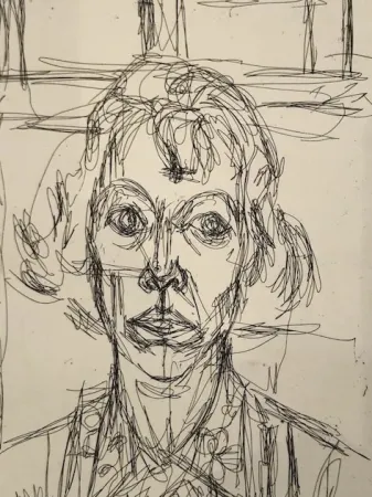 蚀刻版画 Giacometti - Annette III