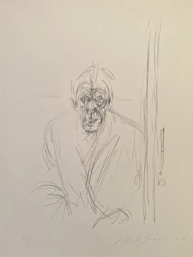 石版画 Giacometti - Autoportrait