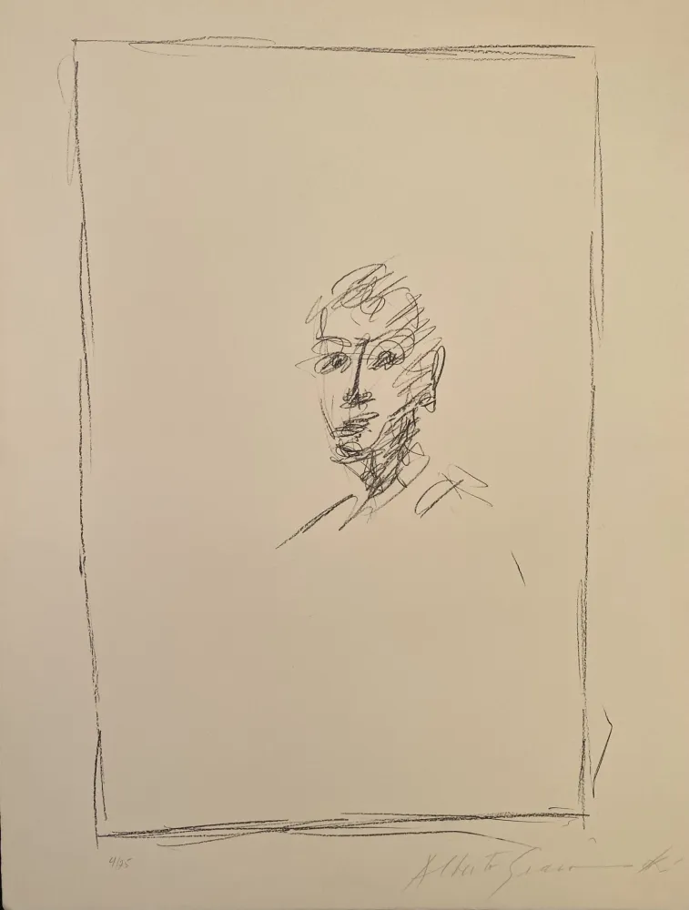 石版画 Giacometti - Dans Le Miroir