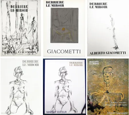 插图书 Giacometti - DERRIÈRE LE MIROIR. COLLECTION COMPLÈTE DES NUMÉROS CONSACRÉS À ALBERTO GIACOMETTI (Avec 23 lithographies)