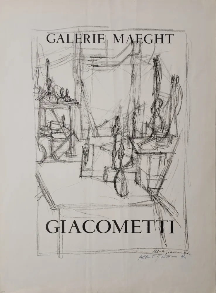 石版画 Giacometti -  
