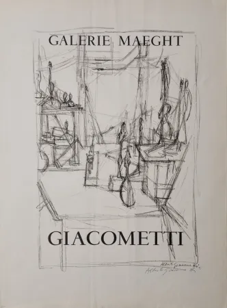 石版画 Giacometti -  