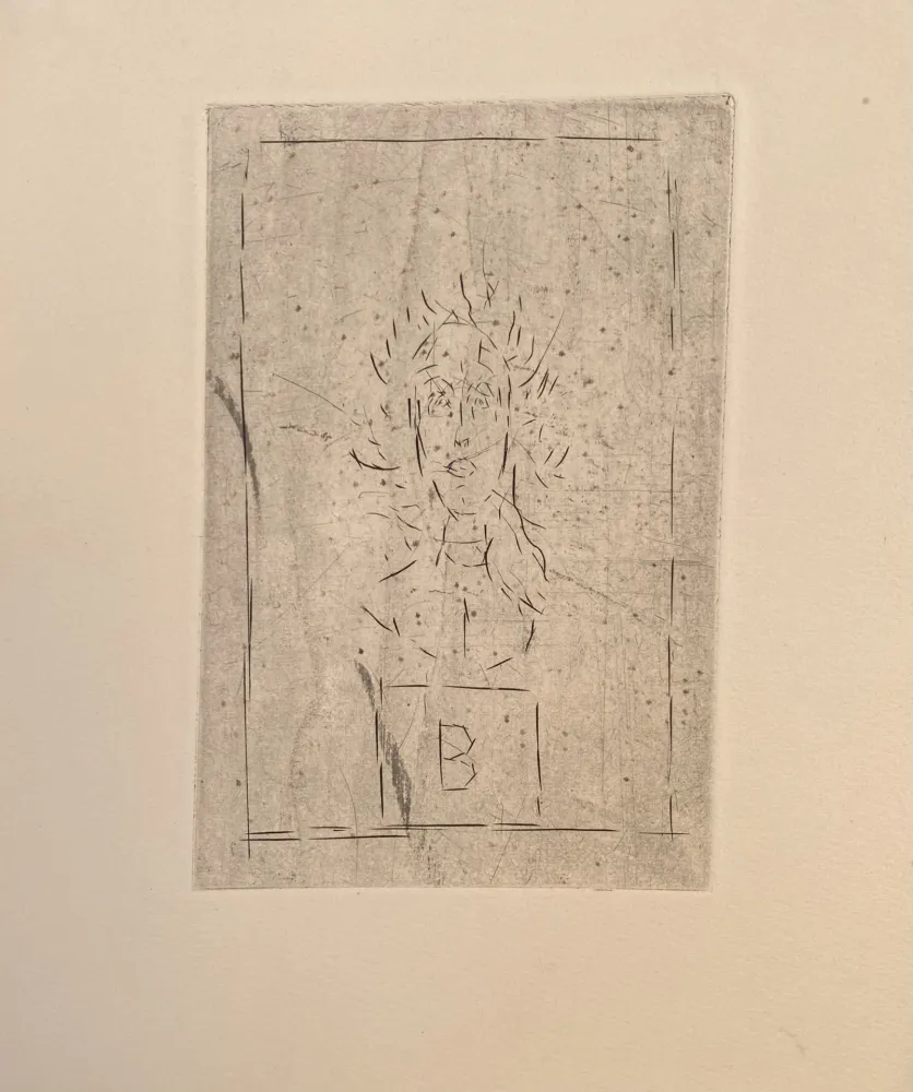 版画 Giacometti - Histoire de rats B II