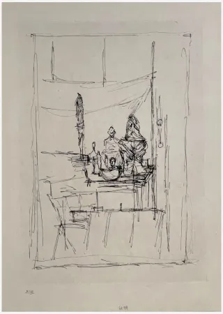 蚀刻版画 Giacometti - La magie quotidienne (l'atelier)