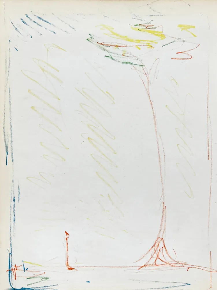 石版画 Giacometti - La Rue & L'Arbre