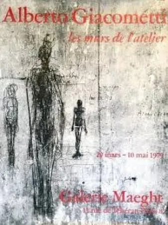 胶版印刷 Giacometti - Les murs de l'atelier