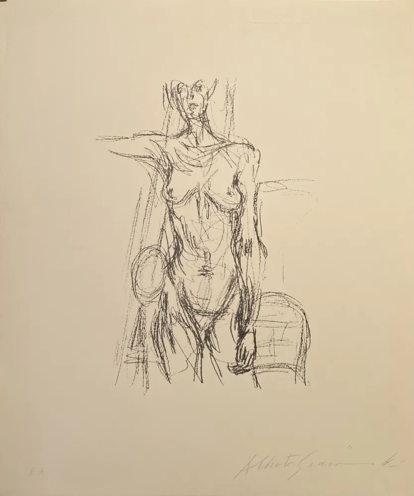 石版画 Giacometti - Nue - Lust 161 signed