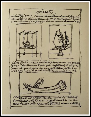 石版画 Giacometti - OBJETS MOBILES ET MUETS II