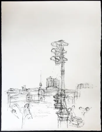 石版画 Giacometti - Paris Sans Fin. 75ème planche (1961). 1964. Tirage à part à 20 ex.
