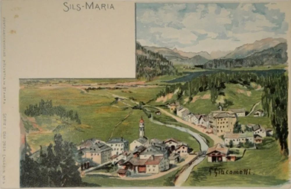 石版画 Giacometti - Sils-Maria