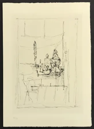 版画 Giacometti - Studio from La Magie Quotidienne