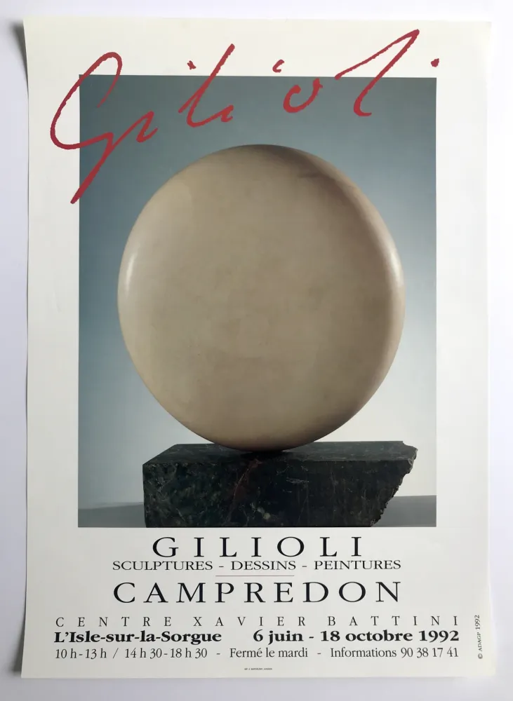 海报 Gilioli - Centre Xavier Battini / L'Isle-sur-la-Sorgue