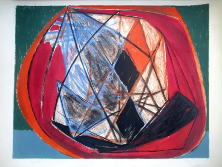 石版画 Gilioli - Composition