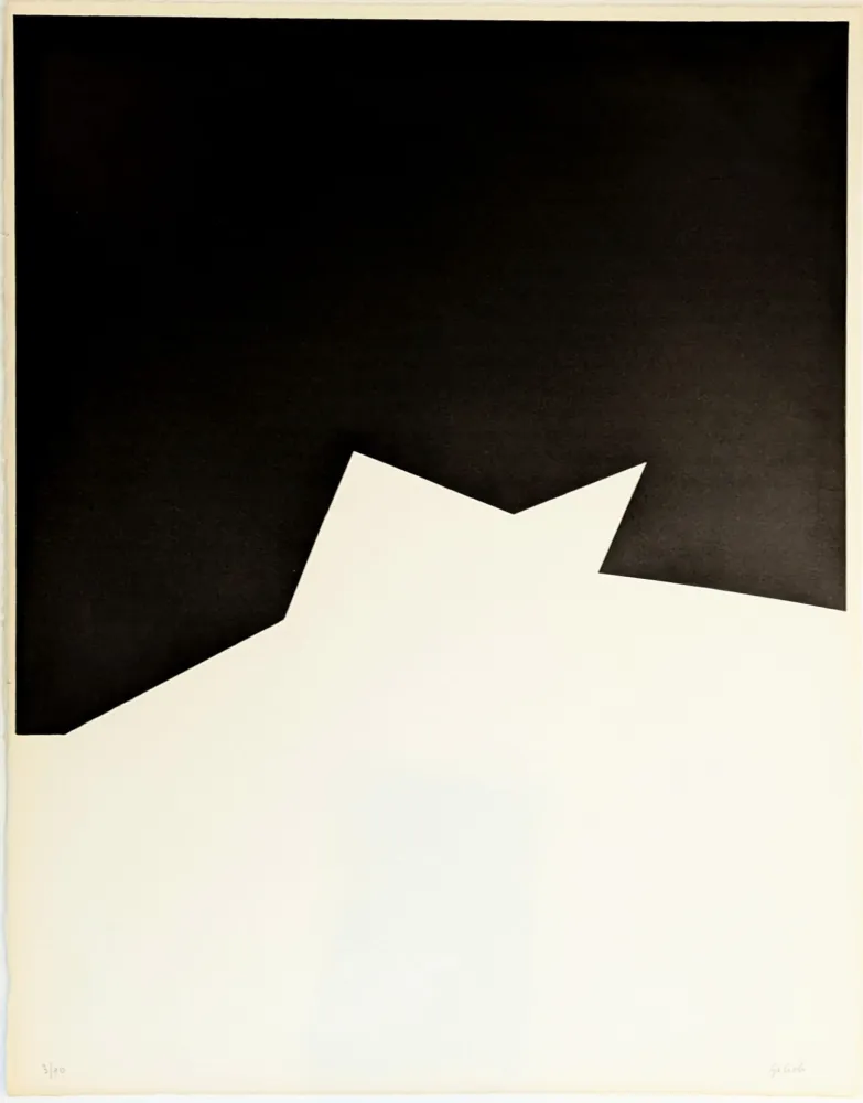 石版画 Gilioli - Composition Aile noire 