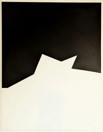 石版画 Gilioli - Composition Aile noire 