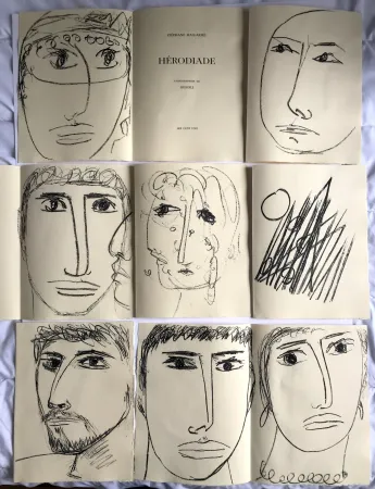石版画 Gilioli - Hérodiade Mallarmé - 7 lithographies - ed. Les Cent Une