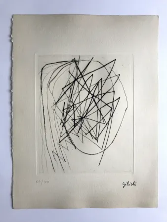 版画 Gilioli - Sans titre (d'après un dessin de 46)