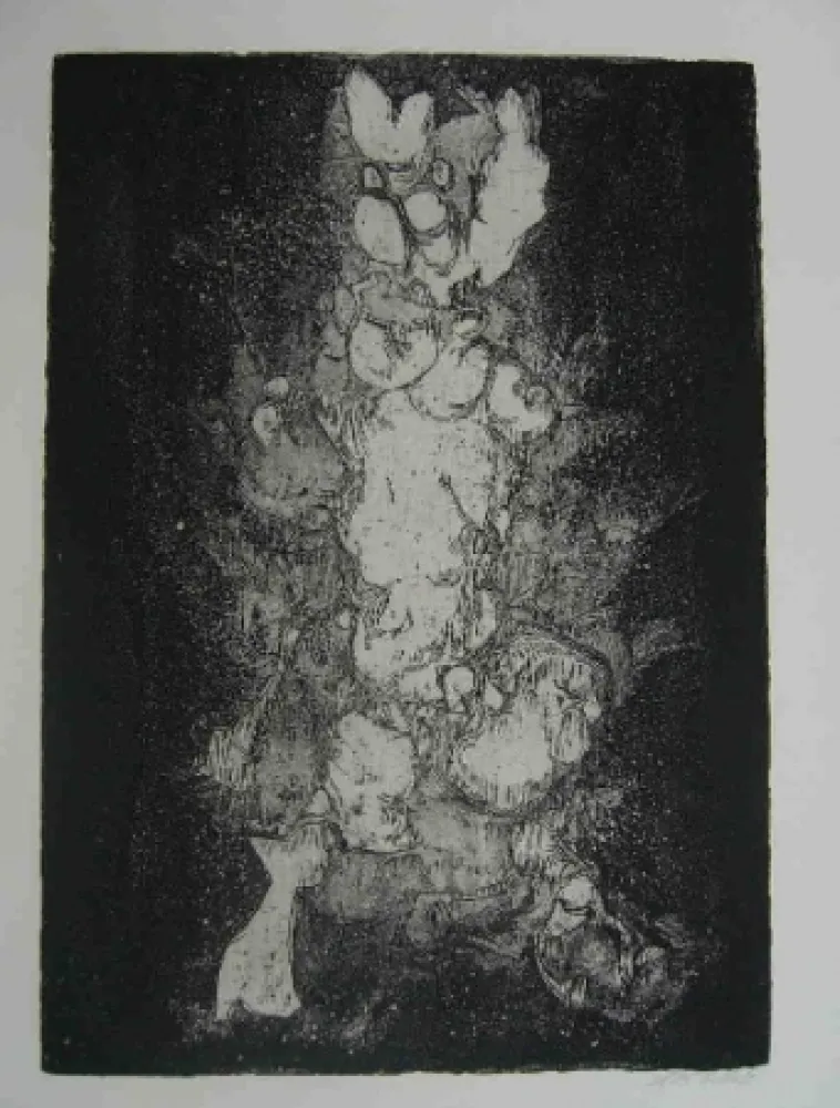 蚀刻版画 Gillet - Nymphe des rats
