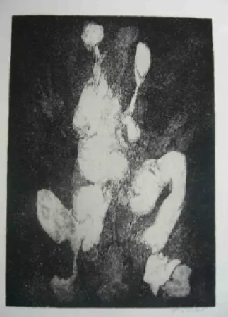 蚀刻版画 Gillet - Nymphe des rats