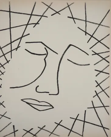 石版画 Gilot - PAGE D AMOUR : REVERIE