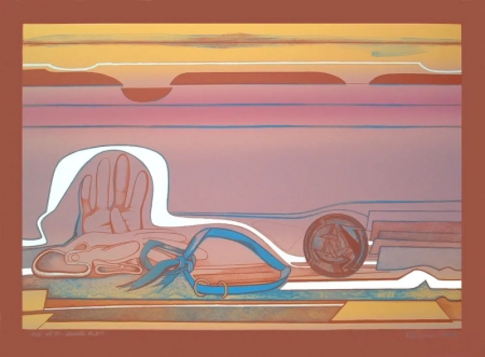 石版画 Gilot - Rose of the Desert