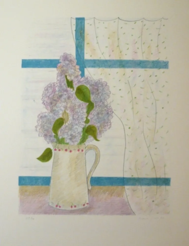 石版画 Girona - ELS LILAS