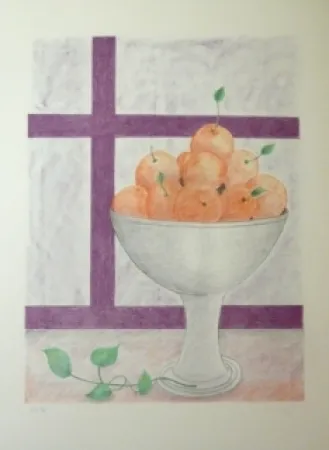 石版画 Girona - FRUITERA I FINESTRA