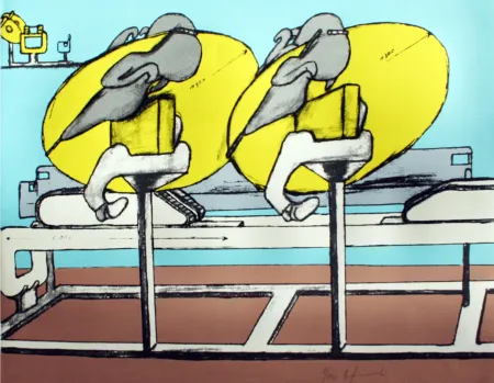 丝网印刷 Gironcoli - Ohne Titel