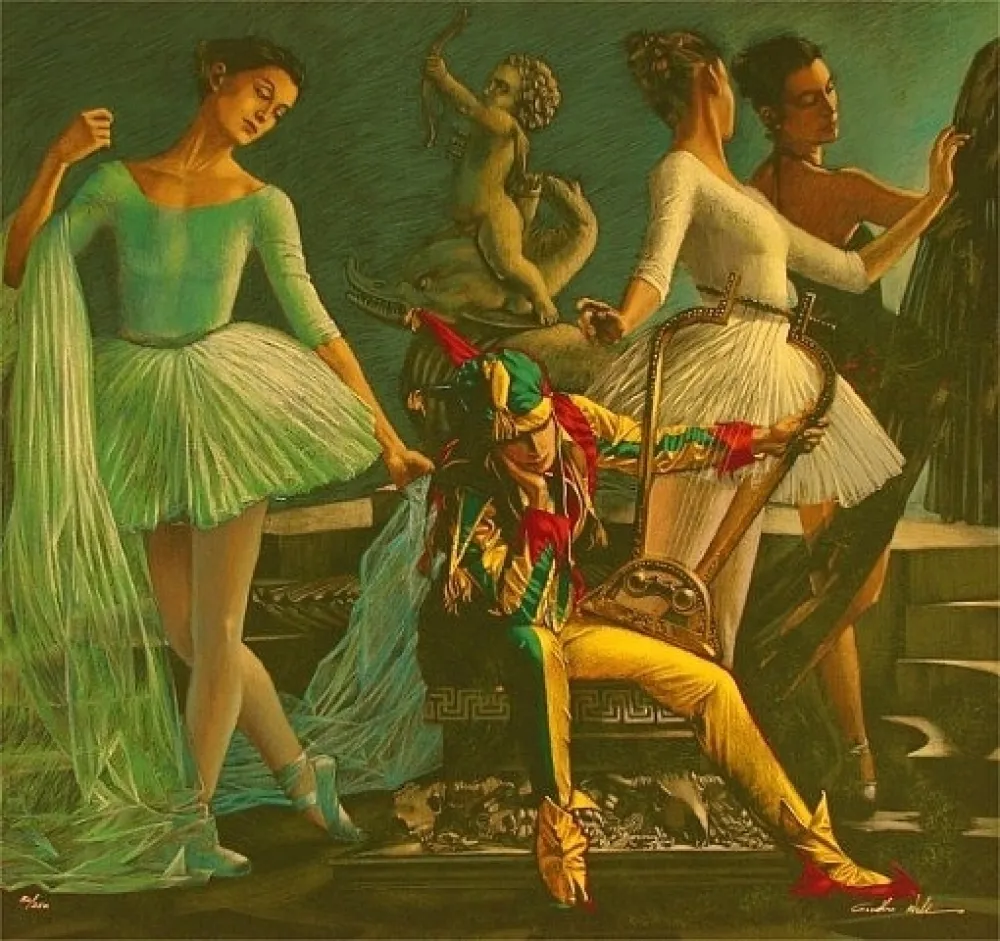 丝网印刷 Girotto - Pensive Jester