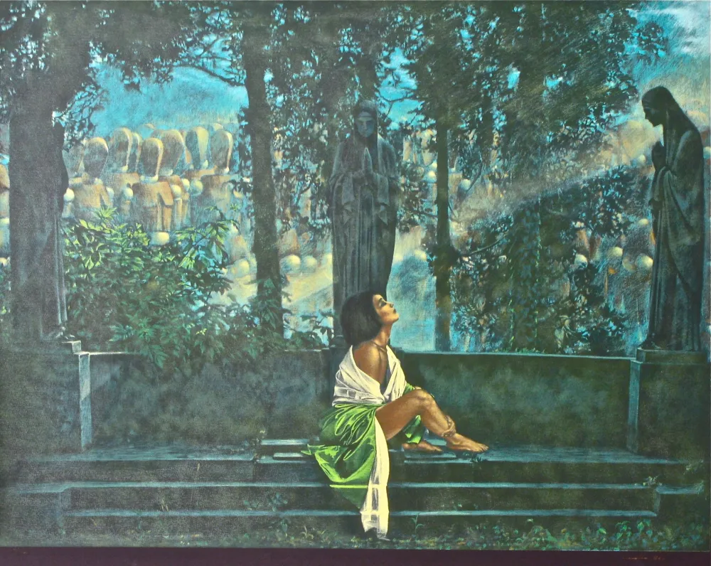 丝网印刷 Girotto - Waiting for a sunbeam