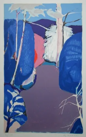 石版画 Godard - La clairière