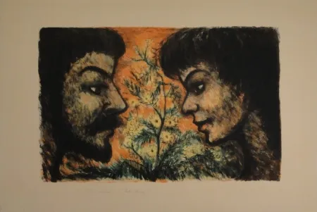 石版画 Goerg - L'Offrande