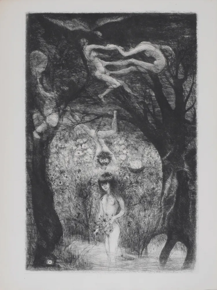 蚀刻版画 Goerg - Paradis surréaliste, 1946
