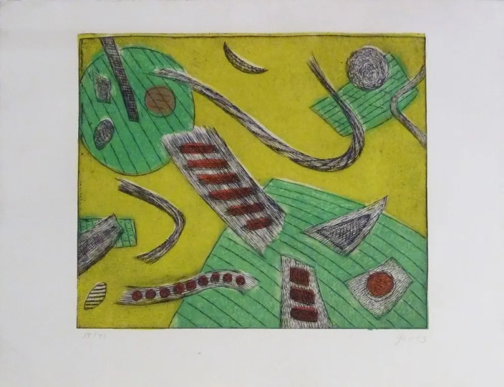 版画 Goetz - Sans titre 