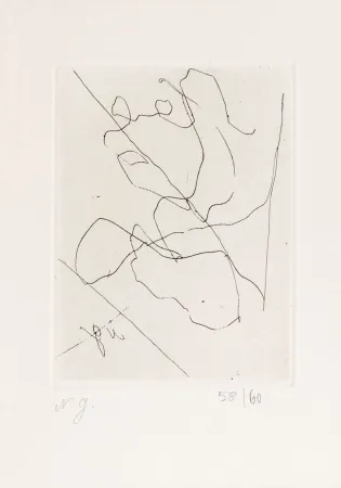 蚀刻版画 Goncharova - Senza titolo