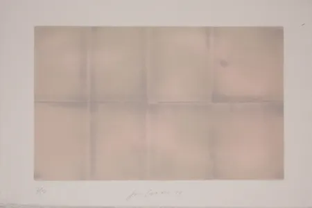 石版画 Goode - Grey Folded Clouds - III Pink and Green