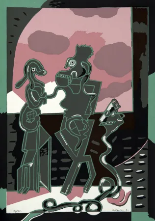 丝网印刷 Gordillo - Sin título