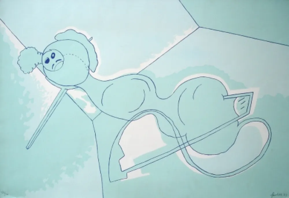 丝网印刷 Gordillo - Sin título