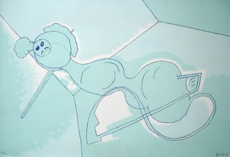 丝网印刷 Gordillo - Sin título