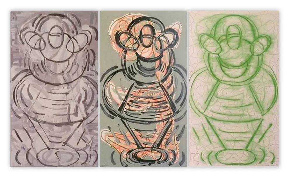 丝网印刷 Gordillo - Tríptico