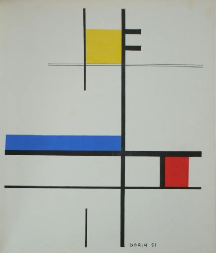 镂版印刷 Gorin - Témoignages pour l'art abstrait