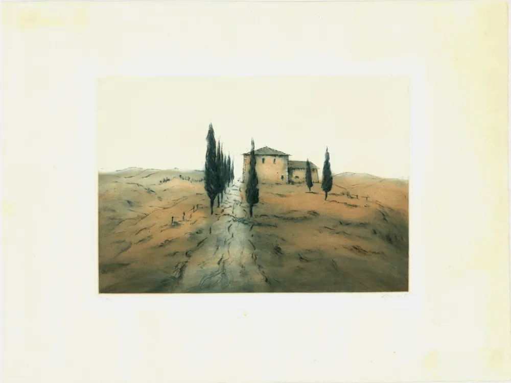 蚀刻飞尘法 Gortner - Toskanische Landschaft / Tuscan Landscape