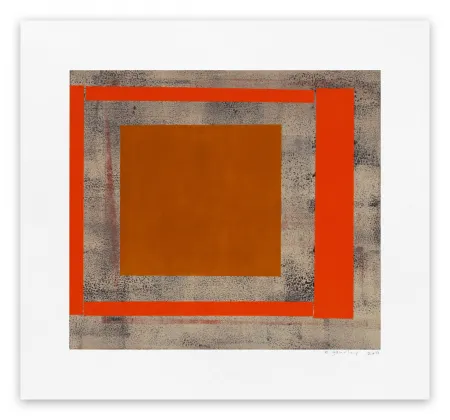 单版画 Gourlay - Ochre red ash