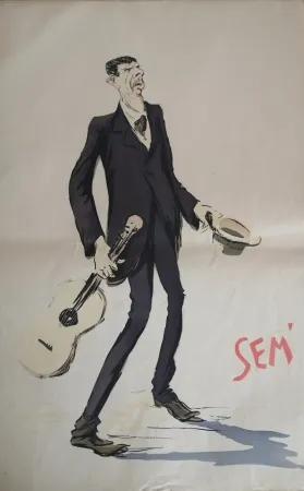 石版画 Goursat - SEM - Caricature Album Marseillais