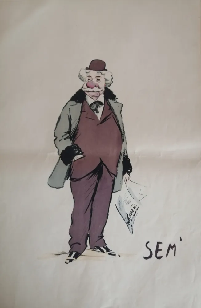 石版画 Goursat - SEM - Caricature Album Marseillais