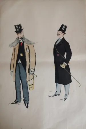 石版画 Goursat - SEM - Caricature Album Marseillais