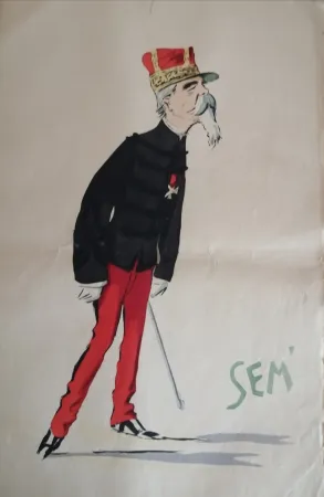 石版画 Goursat - SEM - Caricature Album Marseillais