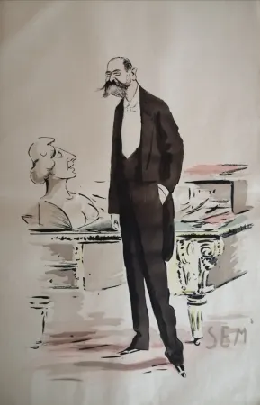 石版画 Goursat - SEM - Caricature Album Marseillais